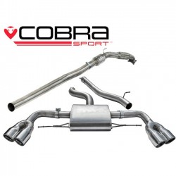 AU34b Cobra Sport Audi TTS (Mk2) Quattro 2008> Turbo Back Package (Sports Cat / Non-Resonated), Cobra Sport, AU34b